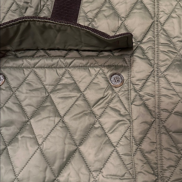 Barbour Olive Quilted Utility Jacket - Picture 9 of 11